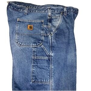 Carhartt Jeans Men's Size 38x30 Dungaree Fit Straight Leg Blue